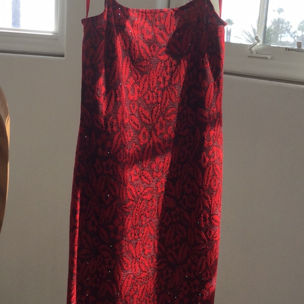 St John Knit sparkling Red Dress - Picture 10 of 14